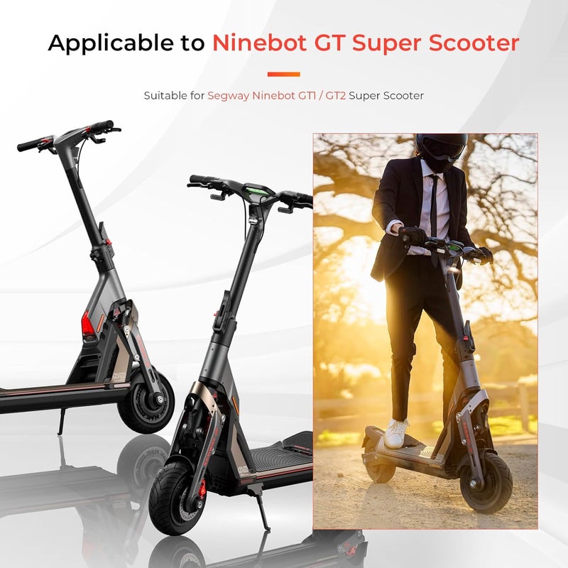 LUCK4U 90/55-7 Tubeless Tire with Valve with Built-in Live Glue Repairable for Segway Ninebot GT Scooter 10 inch Scooter Self Repairing off-road Tire 2PCS - Image 2